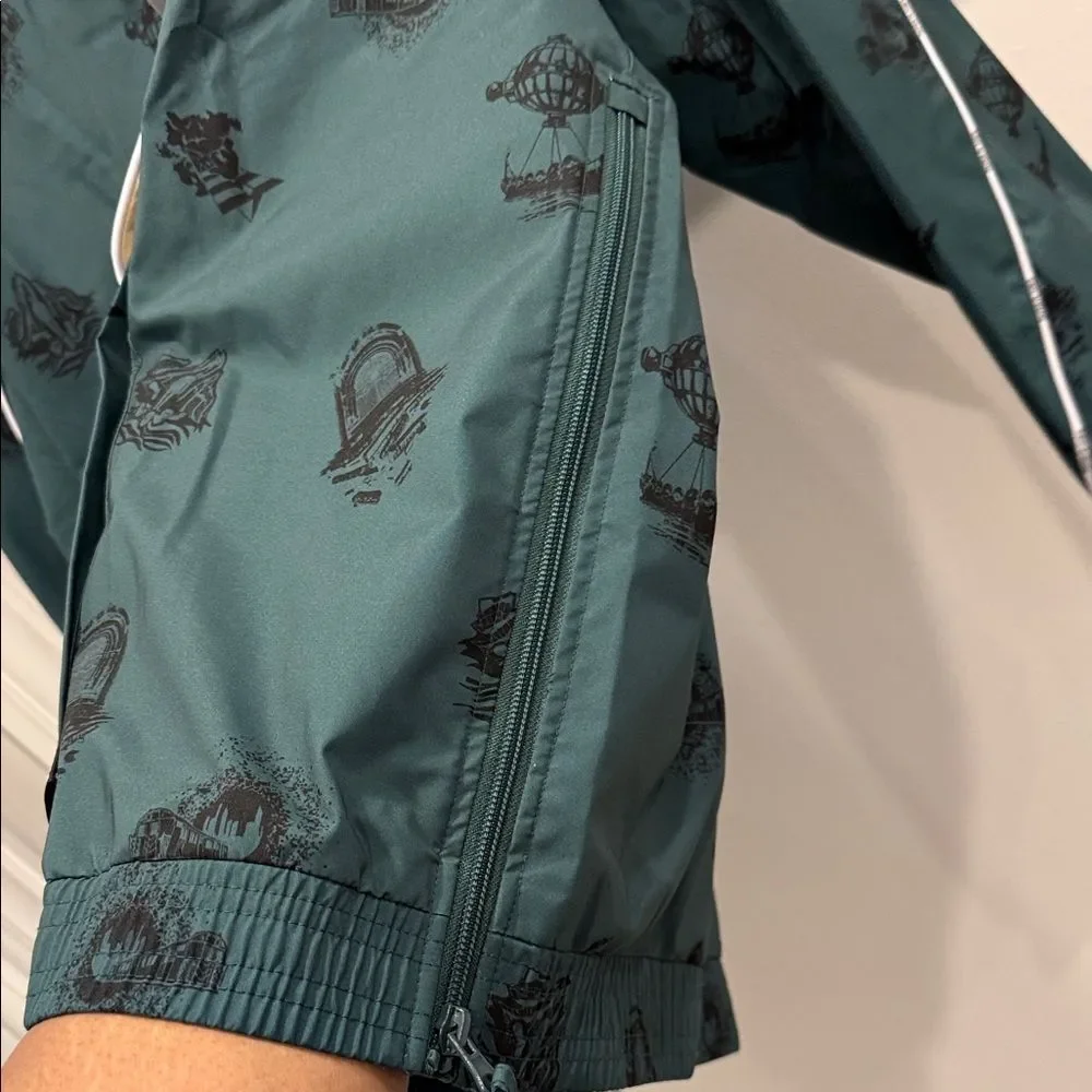 Paper planes Teal and Beige Jacket with Black Details‎